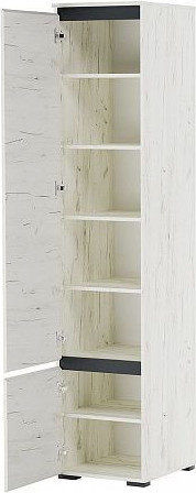 Изображение товара Шкаф-пенал Памир Гретта 2СП (крафт белый/антрацит)