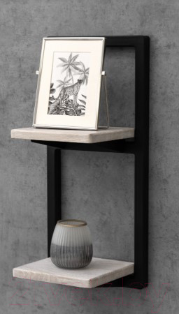 Изображение товара Полка Stal-Massiv Fly-WH  (дуб беленый)