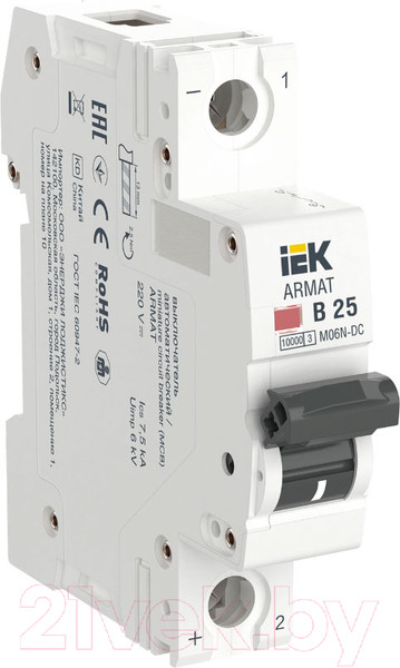 Изображение товара Выключатель автоматический IEK AR-M06N-1-B025DC