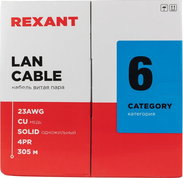 Изображение товара Кабель Rexant U/UTP CAT 6 ZH нг(А)-HF / 01-0067