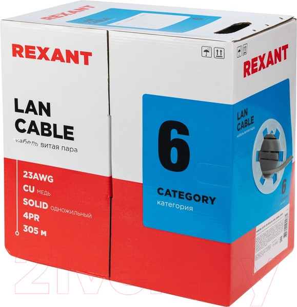 Изображение товара Кабель Rexant U/UTP CAT 6 ZH нг(А)-HF / 01-0067