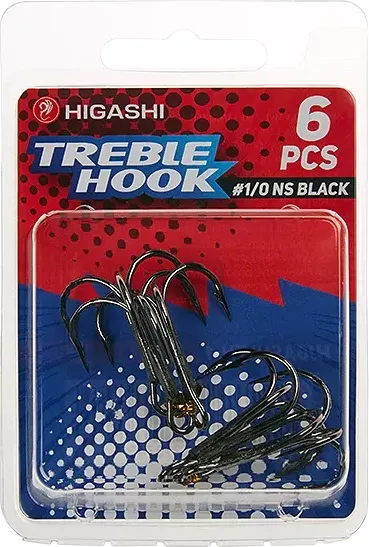 Изображение товара Набор крючков рыболовных Higashi TH-1 #1/0 NS Black / 00589