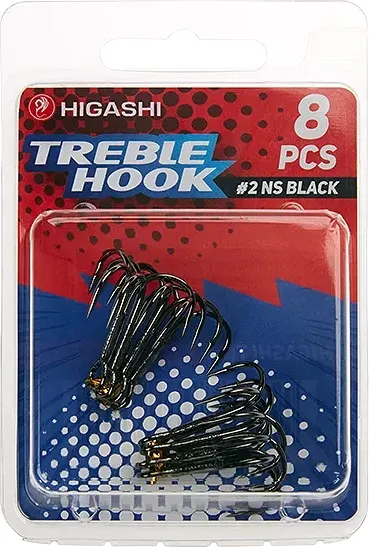 Изображение товара Набор крючков рыболовных Higashi TH-1 #2 NS Black / 00591