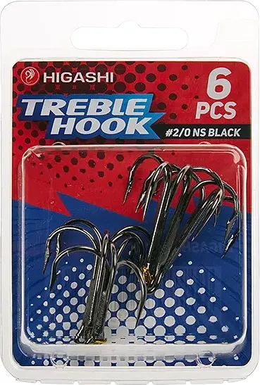 Изображение товара Набор крючков рыболовных Higashi TH-1 #2/0 NS Black / 00588