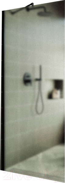 Изображение товара Душевая стенка MaybahGlass 109x195 / MGD-680-6ш (сатин стекло/черный)