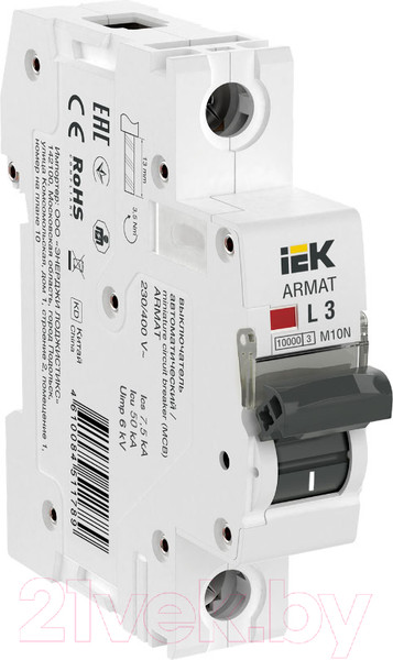 Изображение товара Выключатель автоматический IEK AR-M10N-1-L003