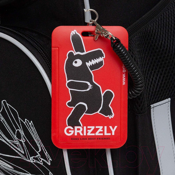 Изображение товара Школьный рюкзак Grizzly RAm-485-8 (черный)