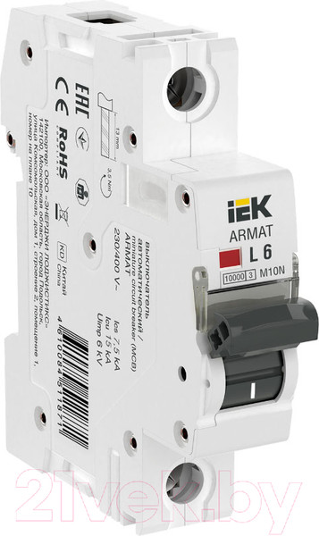 Изображение товара Выключатель автоматический IEK AR-M10N-1-L006