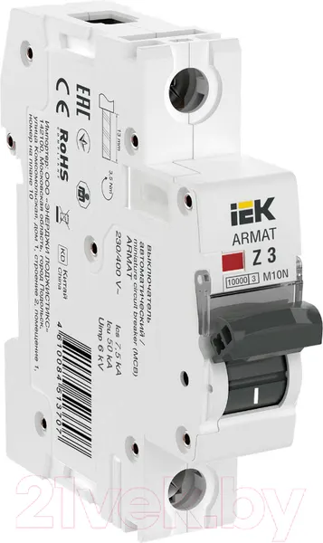 Изображение товара Выключатель автоматический IEK AR-M10N-1-Z003
