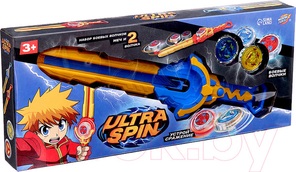 Изображение товара Игровой набор Woow Toys Волчки Ultra Spin. Яростное сражение  SG62898E-41 / 10167227 (синий)
