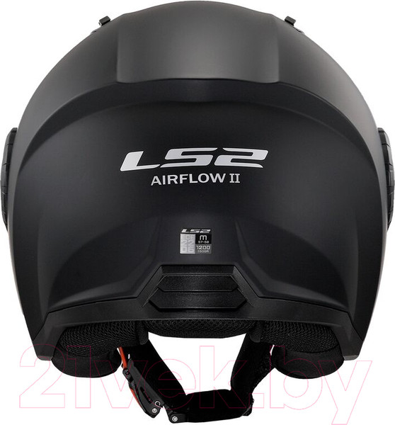 Изображение товара Мотошлем LS2 OF616 Airflow 2 Solid (3XL, черный матовый)