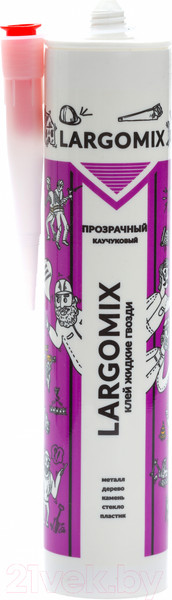 Изображение товара Жидкие гвозди Largomix Каучуковый (280мл, прозрачный)