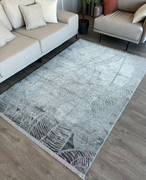 Изображение товара Коврик Radjab Carpet Марсель NP 425 Прямоугольник 11506RK (1.2x1.8, Grey)