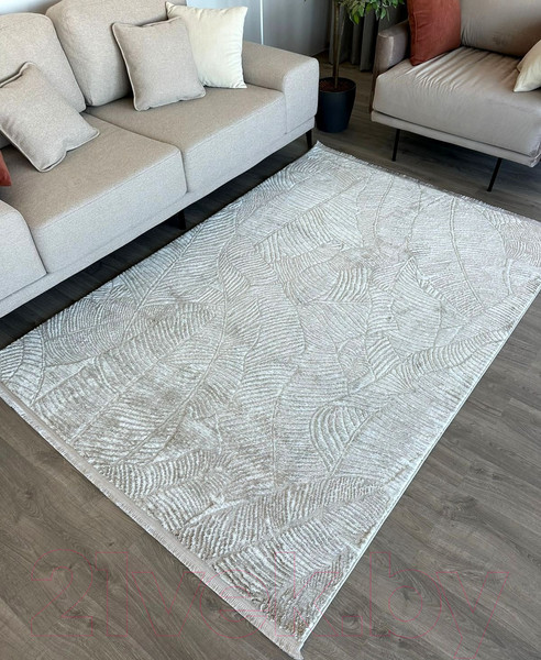 Изображение товара Коврик Radjab Carpet Марсель NP 425 Прямоугольник 11491RK (0.8x1.5, Cream)