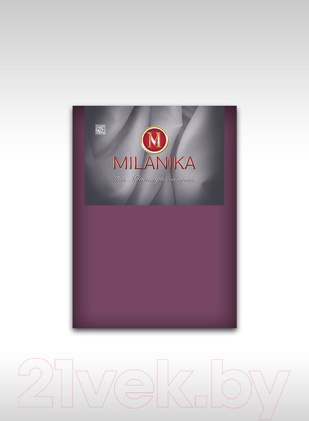 Изображение товара Простыня Milanika Брусника на резинке 90x200x20 (поплин г/к)