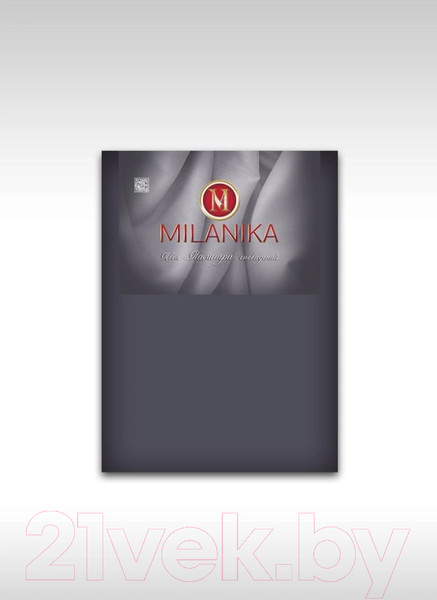 Изображение товара Простыня Milanika Грэй на резинке 90x200x20 (поплин г/к)