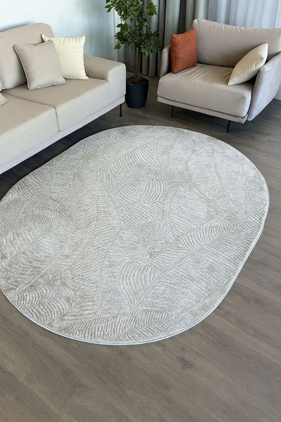 Изображение товара Ковер Radjab Carpet Марсель NP 425 Овал 11554RK (2x2.9, Cream)