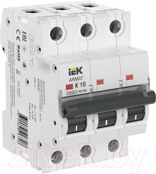 Изображение товара Выключатель автоматический IEK AR-M10N-3-K010