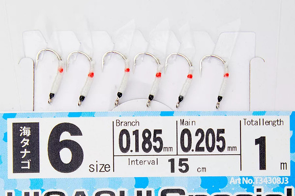 Изображение товара Комплект оснастки для приманки Hayabusa Sabiki J3 #6 / 05636