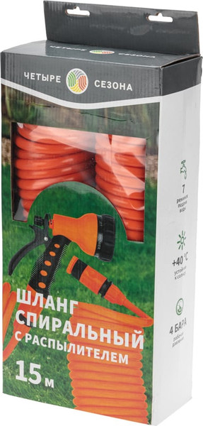 Изображение товара Шланг поливочный Четыре сезона 62-0270