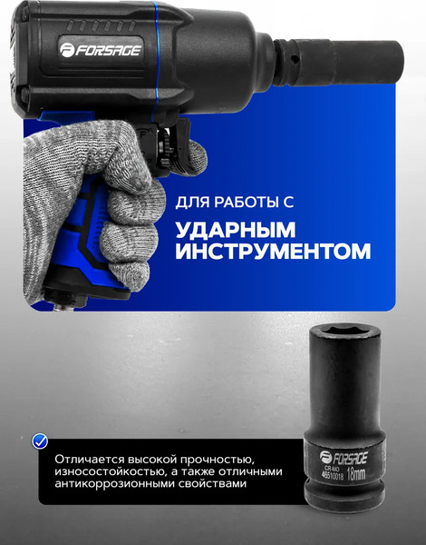 Изображение товара Головка слесарная Forsage F-46510018(6926)
