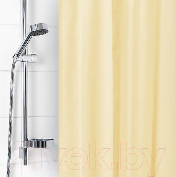 Изображение товара Шторка-занавеска для ванны V-line 180x180 (бежевый)