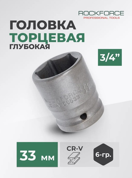 Изображение товара Головка слесарная RockForce RF-56533 (11786)