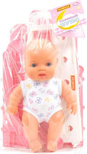 Изображение товара Пупс с аксессуарами Полесье Славный с кроваткой-качалкой / 76670