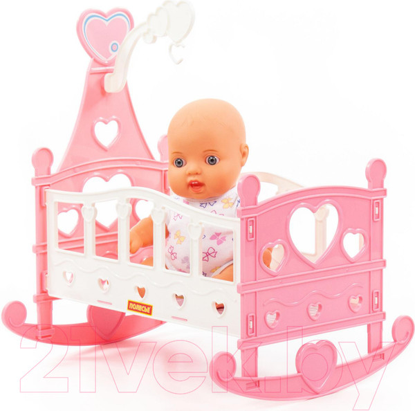 Изображение товара Пупс с аксессуарами Полесье Славный с кроваткой-качалкой / 76670