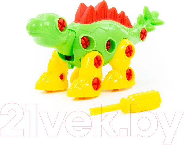 Изображение товара Игрушка-конструктор Полесье Стегозавр / 76694 (30эл)