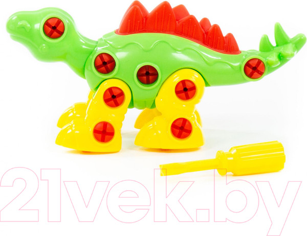 Изображение товара Игрушка-конструктор Полесье Стегозавр / 76694 (30эл)