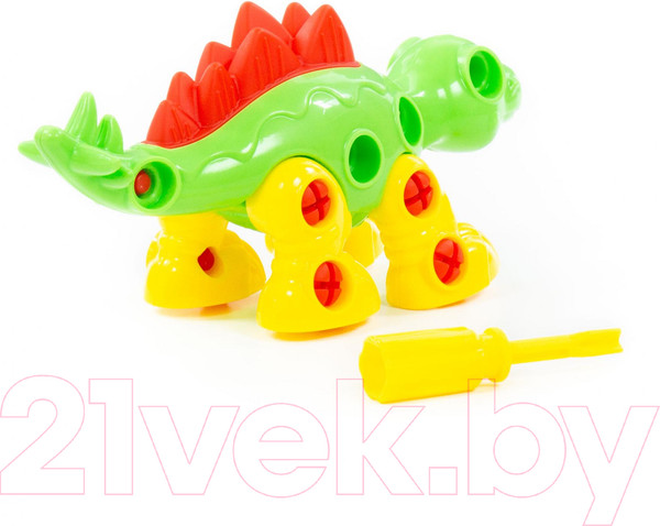 Изображение товара Игрушка-конструктор Полесье Стегозавр / 76694 (30эл)