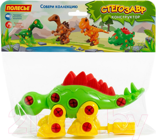 Изображение товара Игрушка-конструктор Полесье Стегозавр / 76694 (30эл)