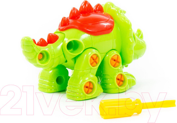 Изображение товара Игрушка-конструктор Полесье Трицератопс / 76717 (32эл)