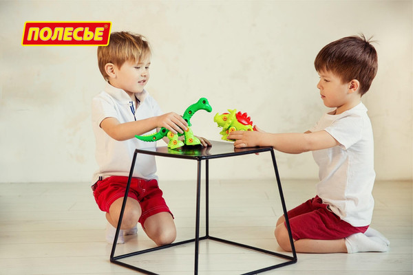 Изображение товара Игрушка-конструктор Полесье Трицератопс / 76717 (32эл)