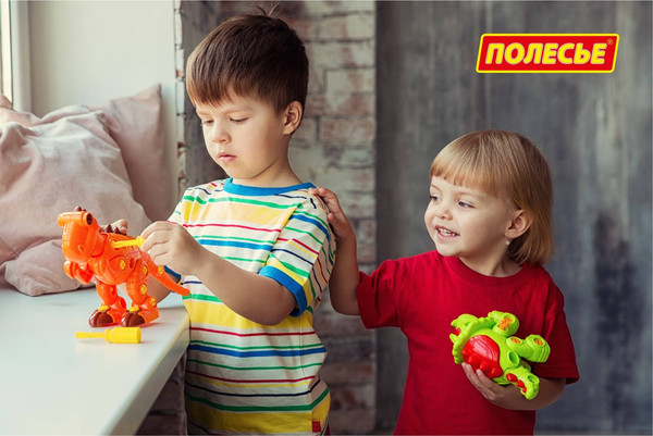 Изображение товара Игрушка-конструктор Полесье Трицератопс / 76717 (32эл)