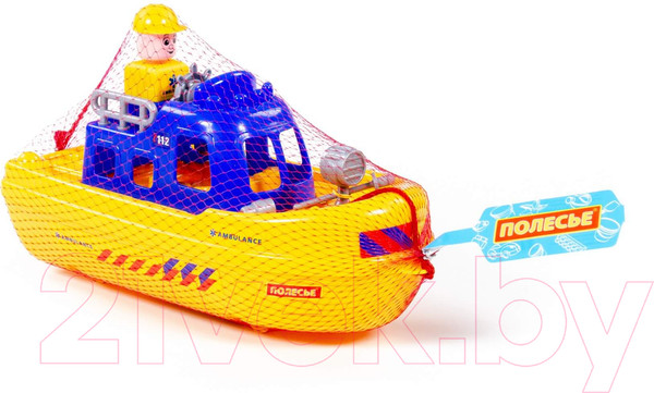 Изображение товара Катер игрушечный Полесье Скорая помощь. Патруль / 71156