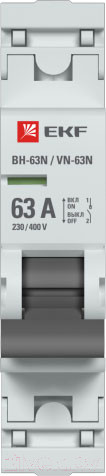 Изображение товара Выключатель нагрузки EKF PROxima 1P 63А ВН-63N / S63163