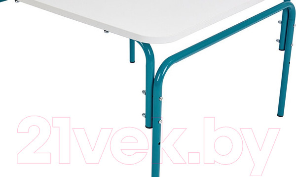 Изображение товара Стол детский Фея Мой малыш / 0002787.32 (белый/морская волна)