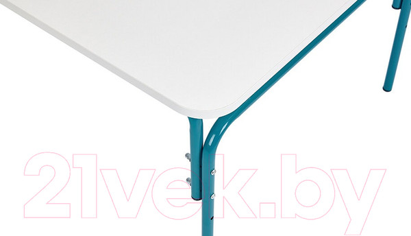 Изображение товара Стол детский Фея Мой малыш / 0002787.32 (белый/морская волна)