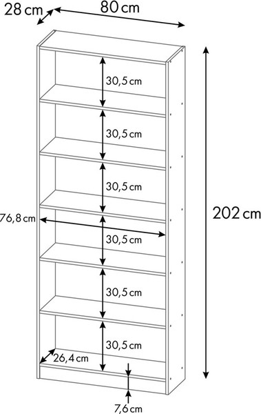 Изображение товара Стеллаж Polini Kids Home Smart Вертикальный / 0002288.171 (дуб крафт золотой )
