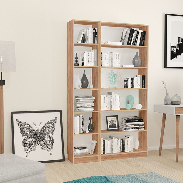 Изображение товара Стеллаж Polini Kids Home Smart Вертикальный / 0002288.171 (дуб крафт золотой )