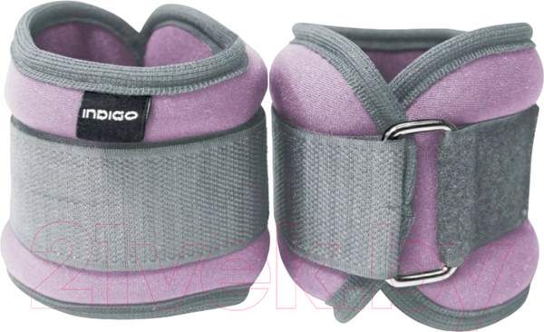 Изображение товара Комплект утяжелителей Indigo Sport Кросс 2x0.5кг / SM-435  (сиреневый)