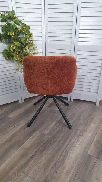 Изображение товара Стул M-City Karol / 629M05735 (3018-09 терракотовый шенилл/черный)
