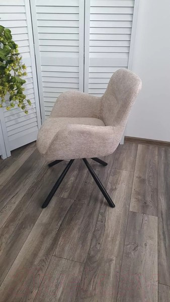 Изображение товара Стул M-City Karol / 629M05736 (3018-10 бежевый шенилл/черный)