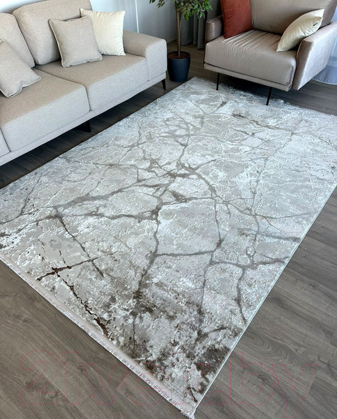 Изображение товара Коврик Radjab Carpet Марсель NP 371 Прямоугольник 11493RK (0.8x1.5, Cream/Vizon)