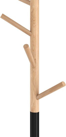 Изображение товара Вешалка для одежды Sheffilton SHT-CR25 (прозрачный лак/черный/мрамор)