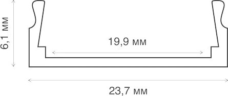 Изображение товара Профиль для светодиодной ленты Rexant 146-403