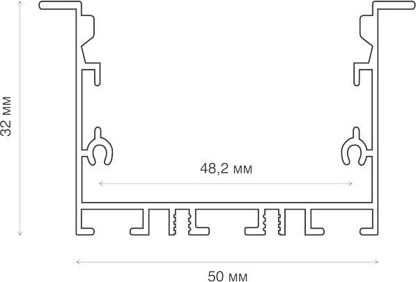 Изображение товара Профиль для светодиодной ленты Rexant 146-404-1