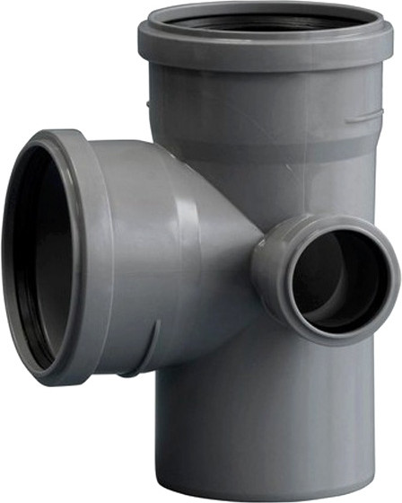 Изображение товара Крестовина внутренней канализации Политэк ТПК 110x110x50/90 ПП (левый)